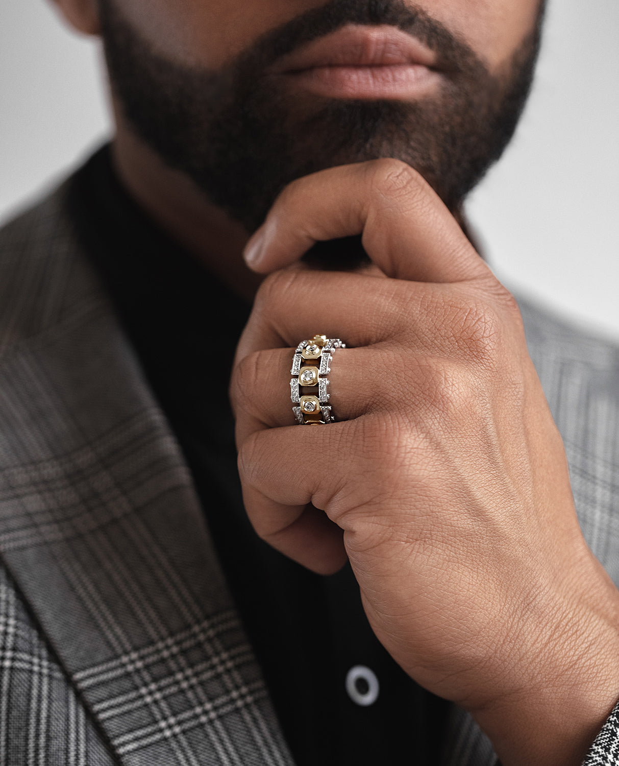 TALLAPOOSA Two-Tone Gold Ring with 1.30ct Diamonds
