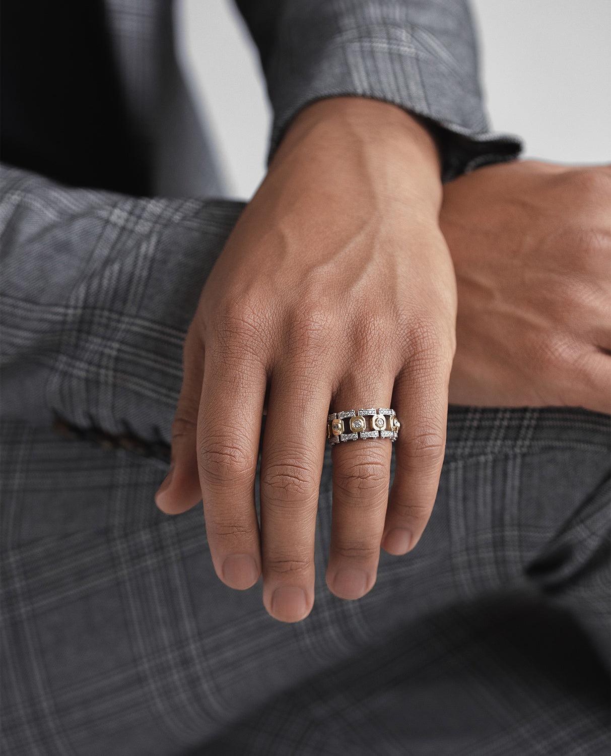 TALLAPOOSA Two-Tone Gold Ring with 1.30ct Diamonds