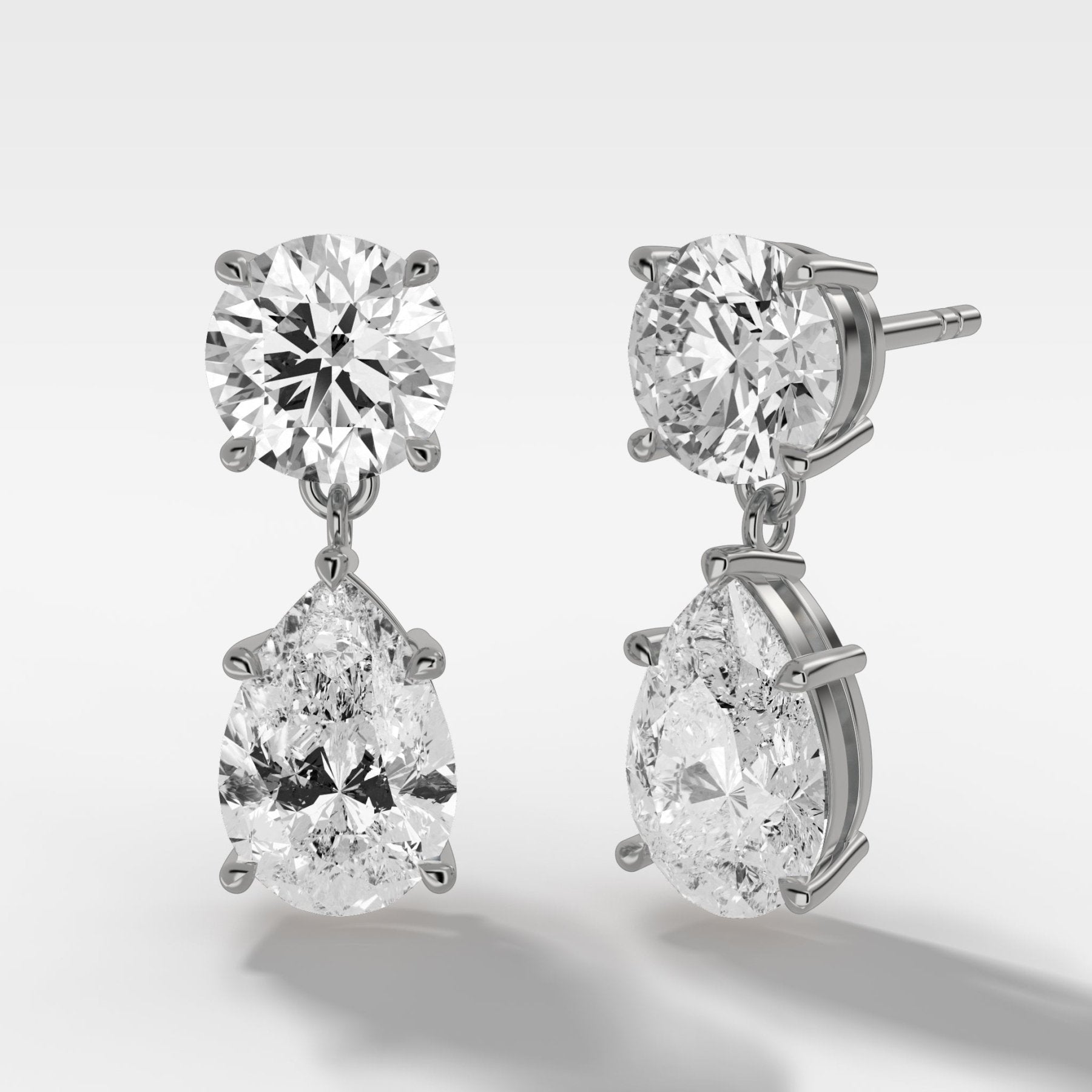 Teardrop Diamond Earrings