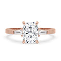Cushion Cut Diamond Ring - Three Stone Design