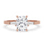Cushion Cut Diamond Ring - Three Stone Design