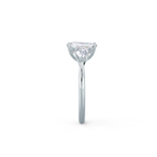 2.0 CT Radiant Cut Moissanite Three Stone Engagement Ring