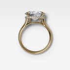 Tilde Engagement Ring with Oval Cut Diamond