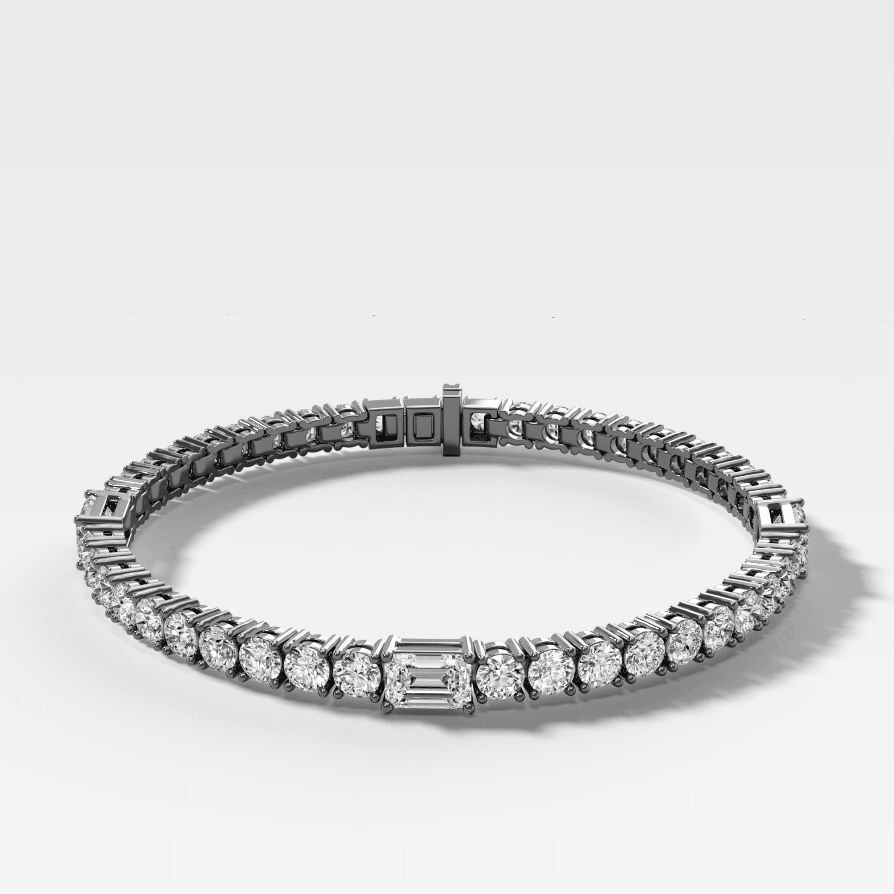 Triplet Emerald Cut Tennis Bracelet (10.00 carat)