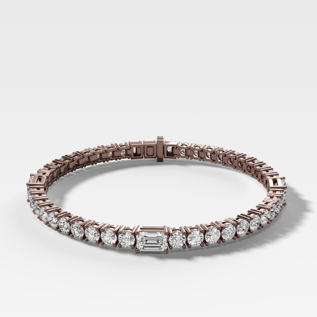 Triplet Emerald Cut Tennis Bracelet (10.00 carat)