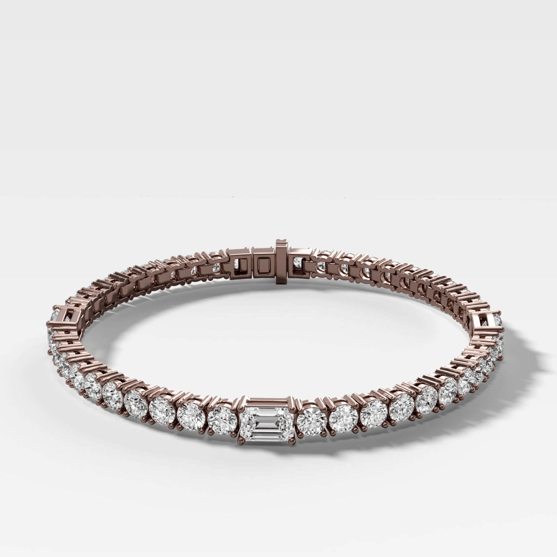 Triplet Emerald Cut Tennis Bracelet (10.00 carat)