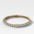Triplet Emerald Cut Tennis Bracelet (10.00 carat)