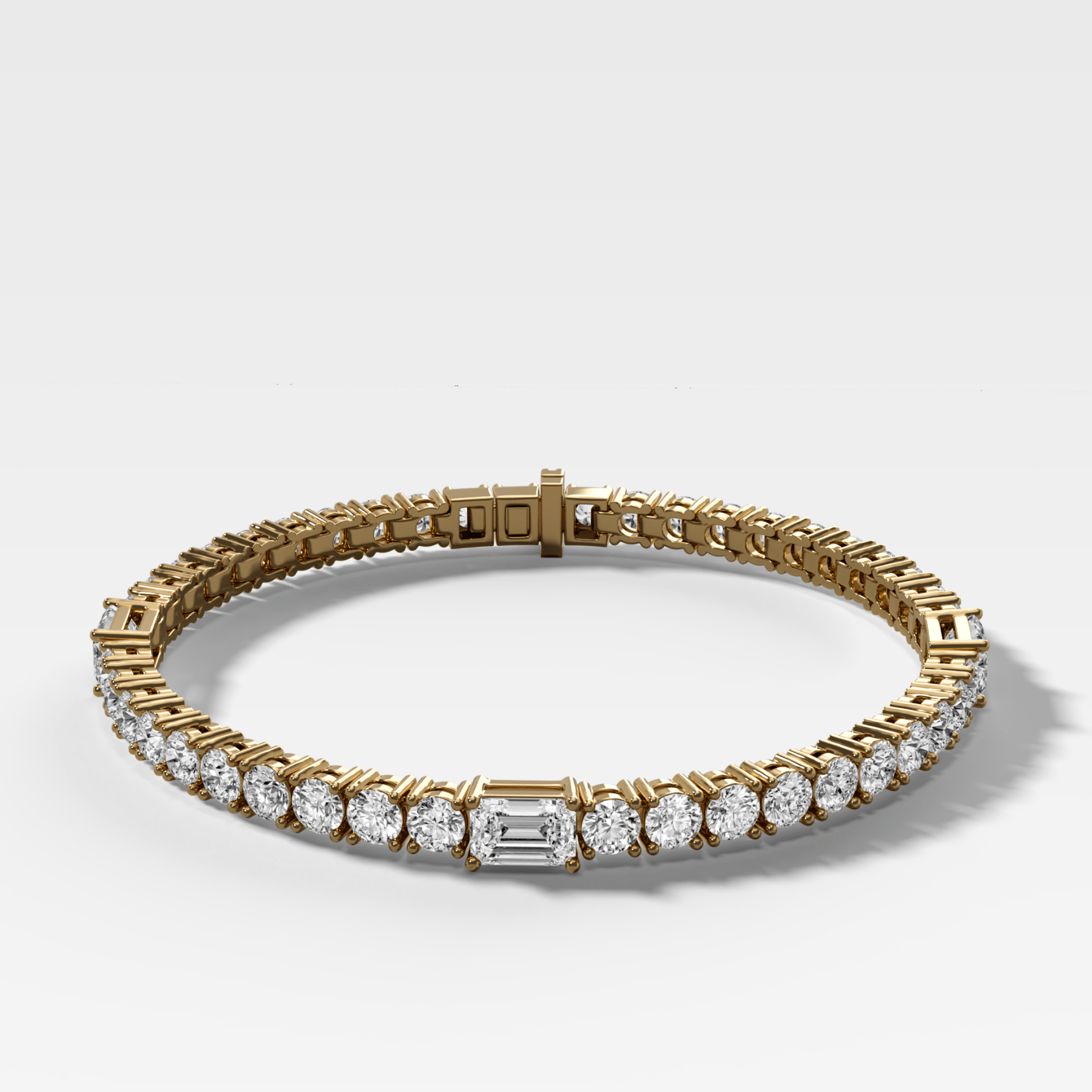 Triplet Emerald Cut Tennis Bracelet (10.00 carat)