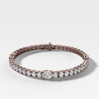 Triplet Oval Cut Tennis Bracelet (10.00 carat)