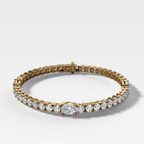 Triplet Oval Cut Tennis Bracelet (10.00 carat)