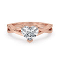 Heart Shape Ring Diamond With Classic Prong Setting