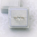 1.50 CT Oval Cut Moissanite Three Side Pave Setting Engagement Ring