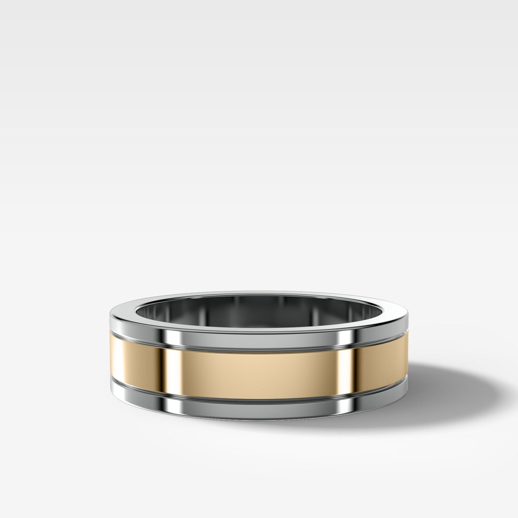 Two Tone Finest Wedding Band 6mm Secondary image