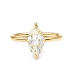 1.27 CT Marquise Cut Diamond Moissanite Hidden Halo Engagement Ring