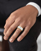 CABARRUS Two-Tone Gold Statement Ring with 0.45ct Diamond