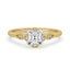 Asscher Cut Diamond Ring With Side Stones
