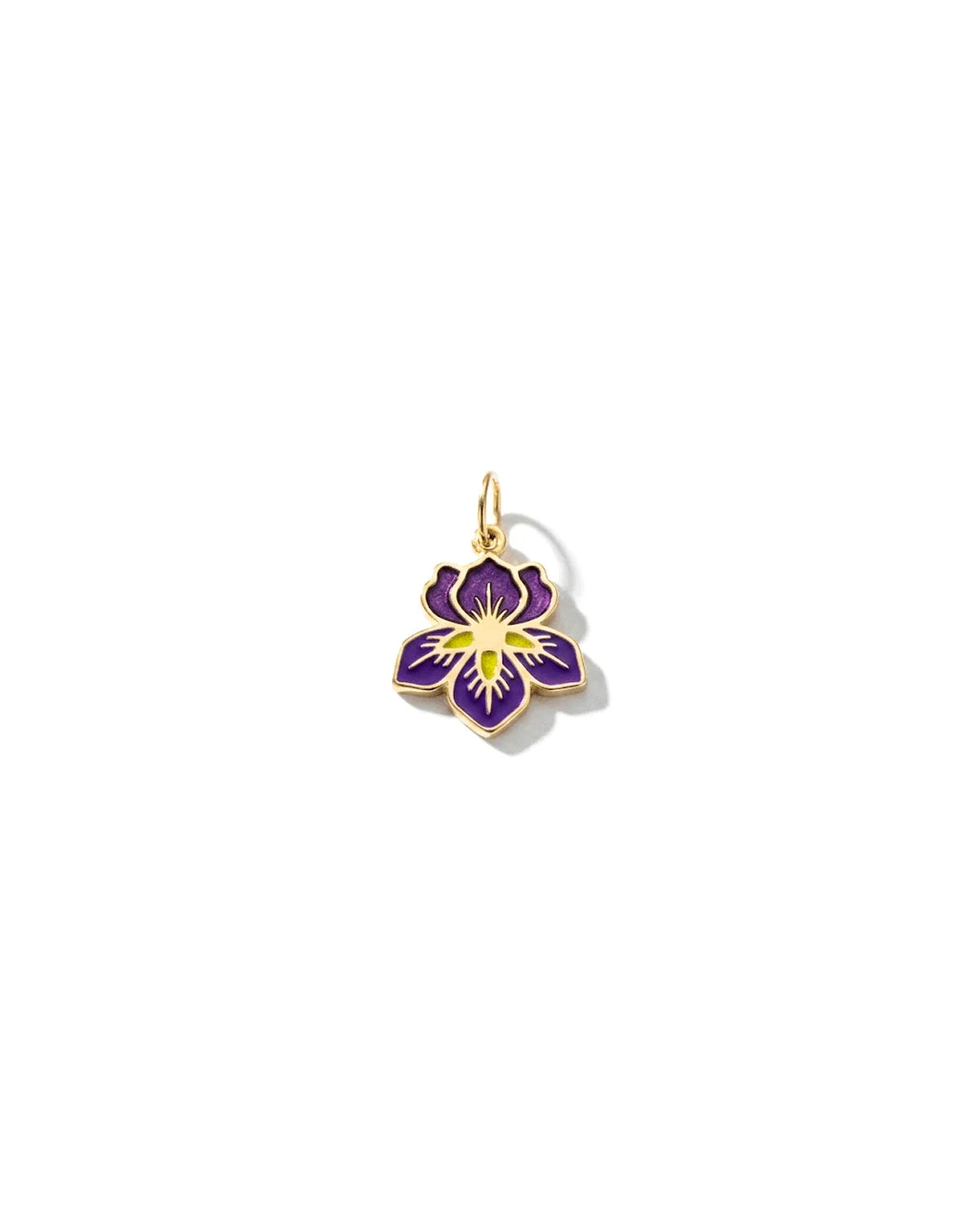 Violet Charm Flower Birth Jewelry,  Special Gift for Birth Main image