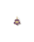 Violet Charm Flower Birth Jewelry,  Special Gift for Birth