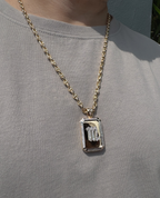 ZODIAC DOG TAG Gold Pendant with 0.60ct Diamonds