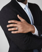 VULTURE Comfort Fit Men's Gold Solitaire Engagement Ring with 1.45ct Diamonds