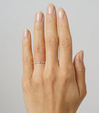 0.7 CTW  Round And Banguette Cut Moissanite Halo Unique Wedding Band