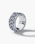 KENSINGTON Gold Cuban Link Ring with 1.45ct Diamonds
