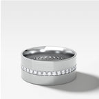 Wide Flat Diamond Pavé Eternity Band