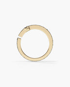 CROSS Gold Ring with 1.45ct Black Diamonds
