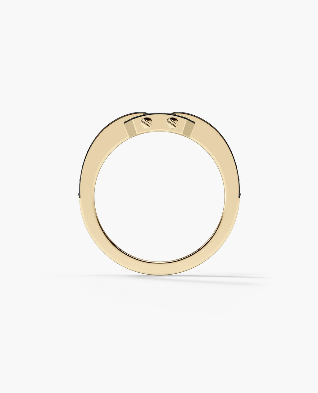 NORTHSTAR MINI Gold Ring with 0.50ct Black Diamonds