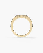 NORTHSTAR MINI Gold Ring with 0.50ct Black Diamonds