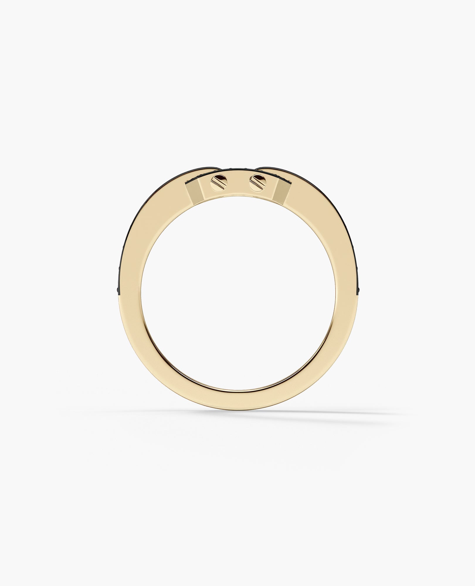 NORTHSTAR MINI Gold Ring with 0.50ct Black Diamonds
