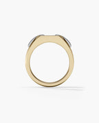 NORTHSTAR Gold Signet Ring with 0.30ct Diamonds