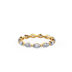 Marquise Cut Moissanite Full Eternity Wedding Band
