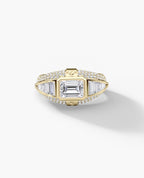 CARLIN Gold Signet Ring with 3.10ct Diamonds