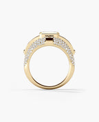 CARLIN Gold Signet Ring with 3.10ct Diamonds
