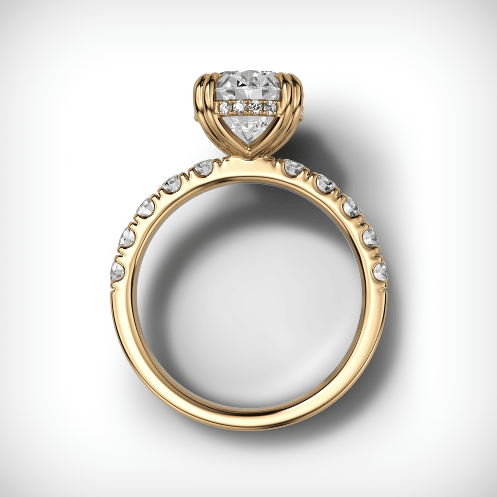 Zenith Engagement Ring With Oval Cut Diamond